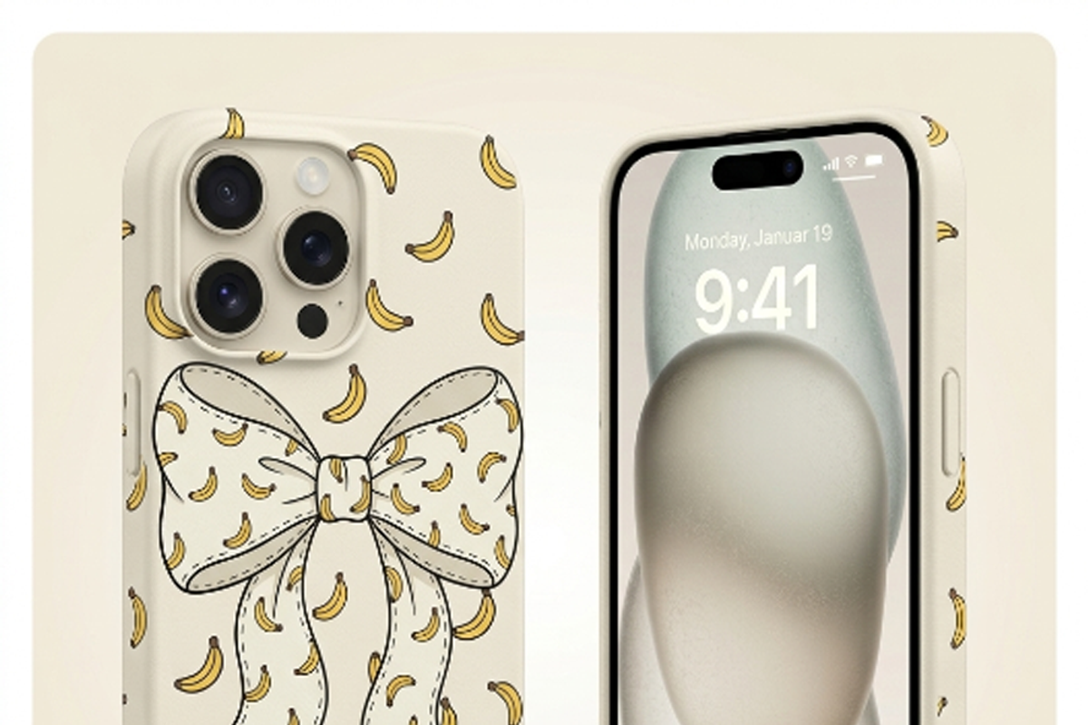 Banana Pattern Coquette Bow PNG, a Shirt Mockup by Vector Stall (Photo 13 of 16)