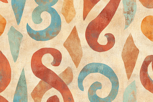 Layered African textile pattern with, a Photo by Dvoevnore photos