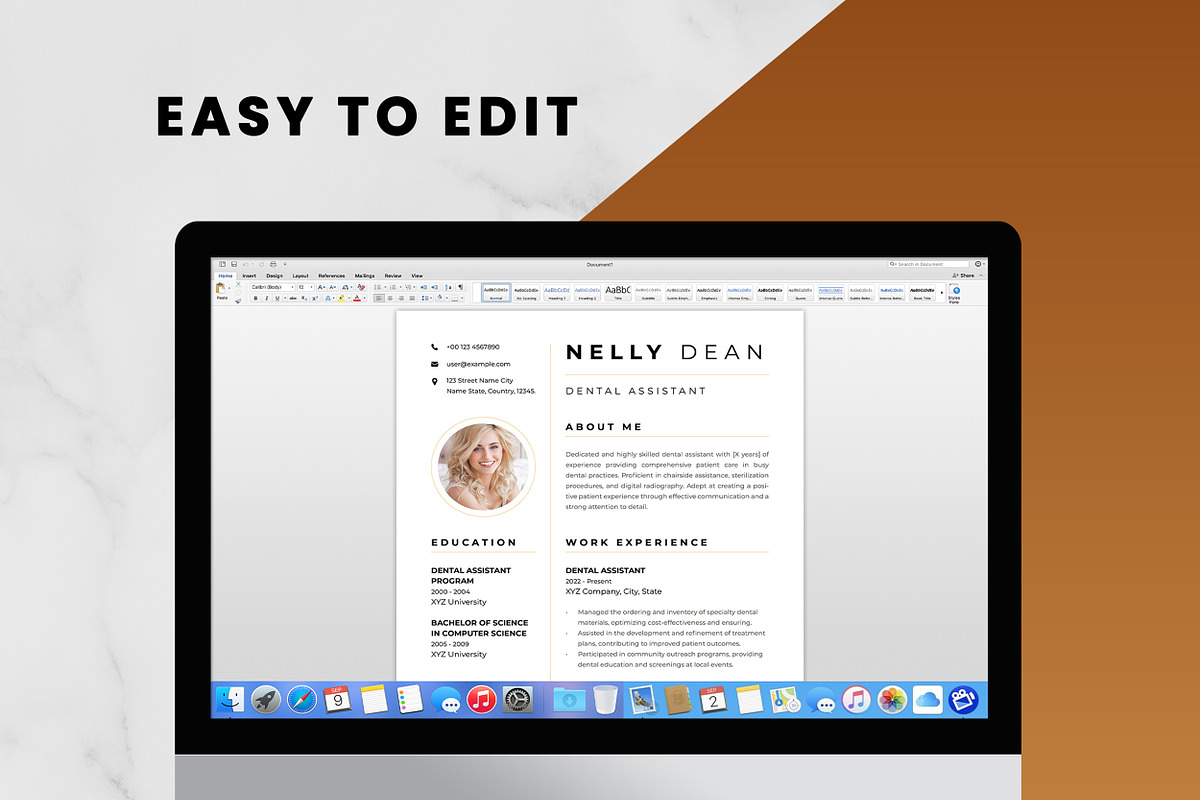 Dental Assistant Resume Template preview 5