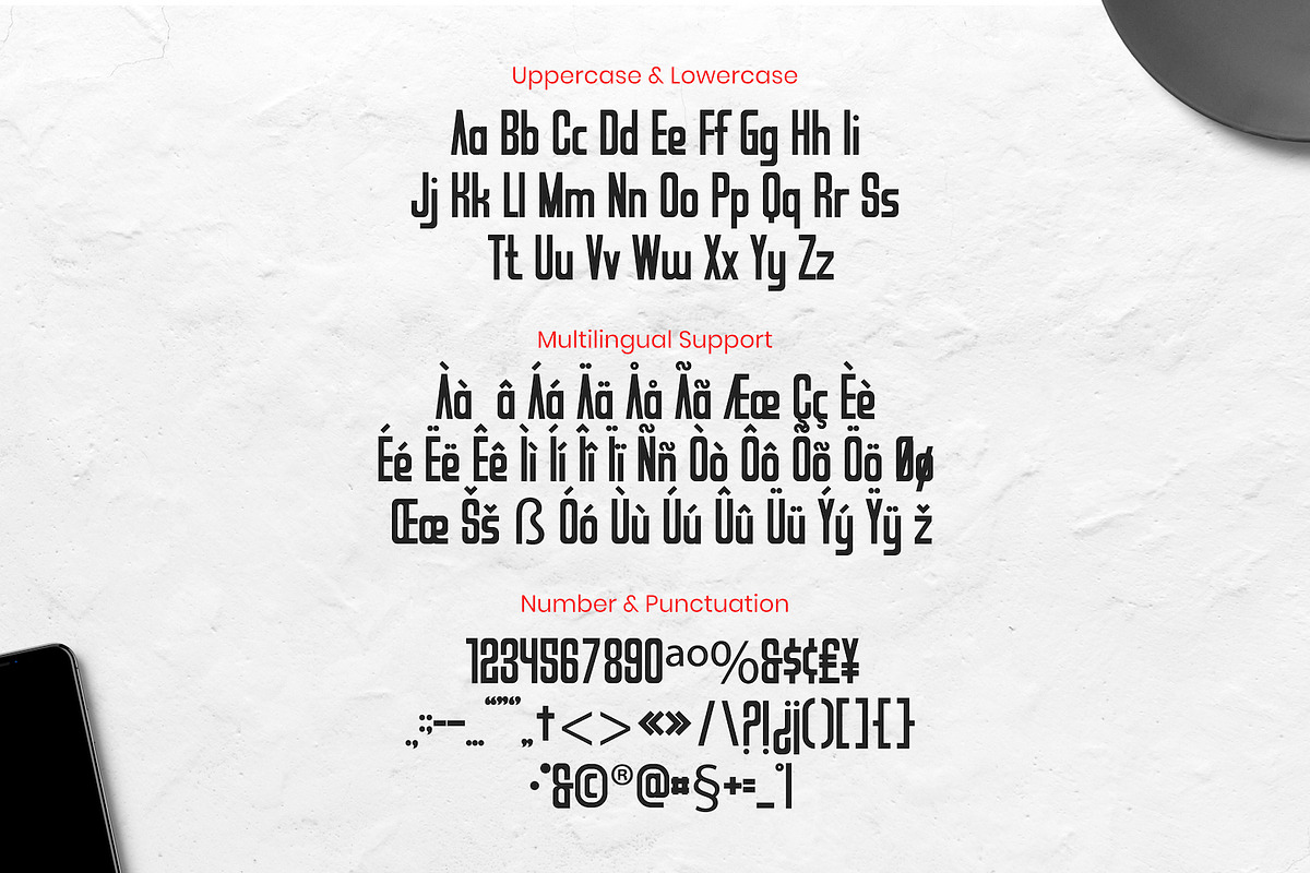 Extended - Tall Sans Serif Font, a Sans Serif Font by Imoodev (Photo 5 of 5)
