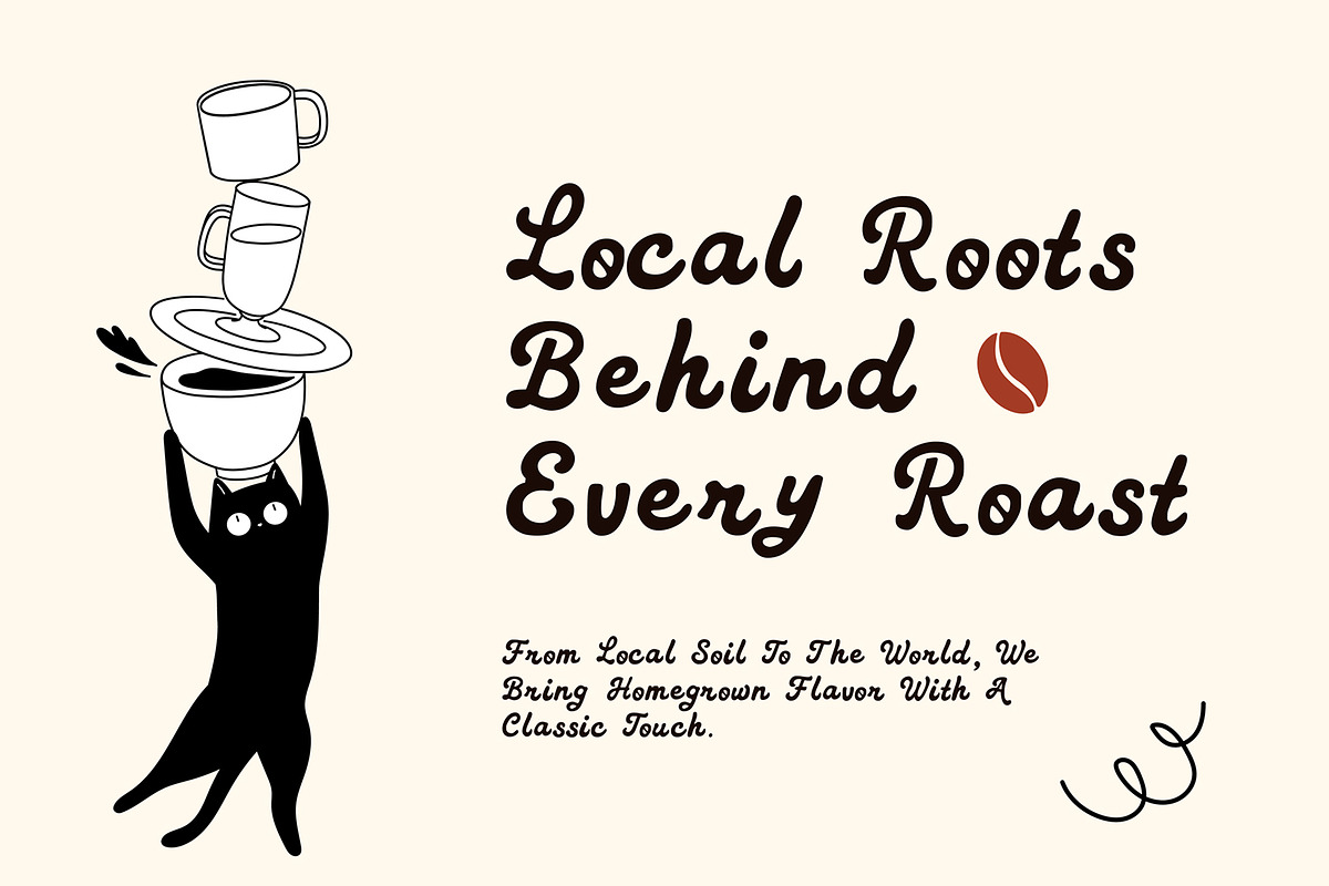 Heritage Cafe - Roastova Font, a Handwritten Font by Stylin Studio (Photo 8 of 9)