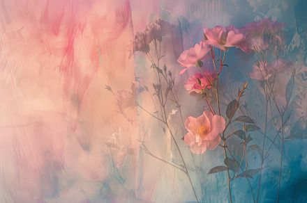Pink roses blooming brightly on a so, a Photo by Iftikhar Alam
