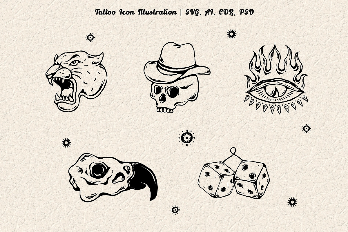 Tattoo icon illustration, an Illustration by Ben studio (Photo 3 of 4)