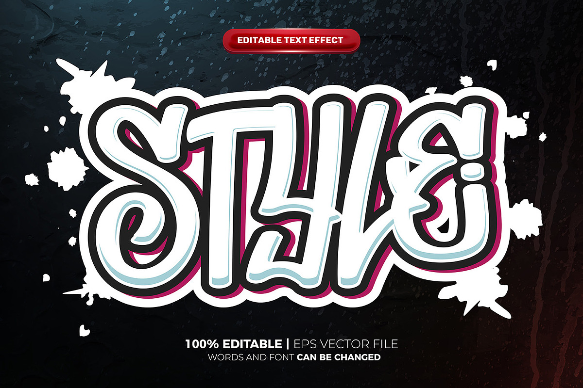 Graffiti 3D Text Effect, a Layer Style Add-On by Agung Kreatif (Photo 2 of 5)
