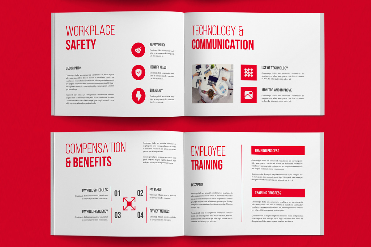 HR Employee Handbook, a Brochure Template by ContestDesign (Photo 4 of 6)