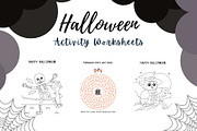 Halloween Fun Activity Worksheets, a Templates & Theme by Premium Digital Templates (Thumbnail 2 of 3)