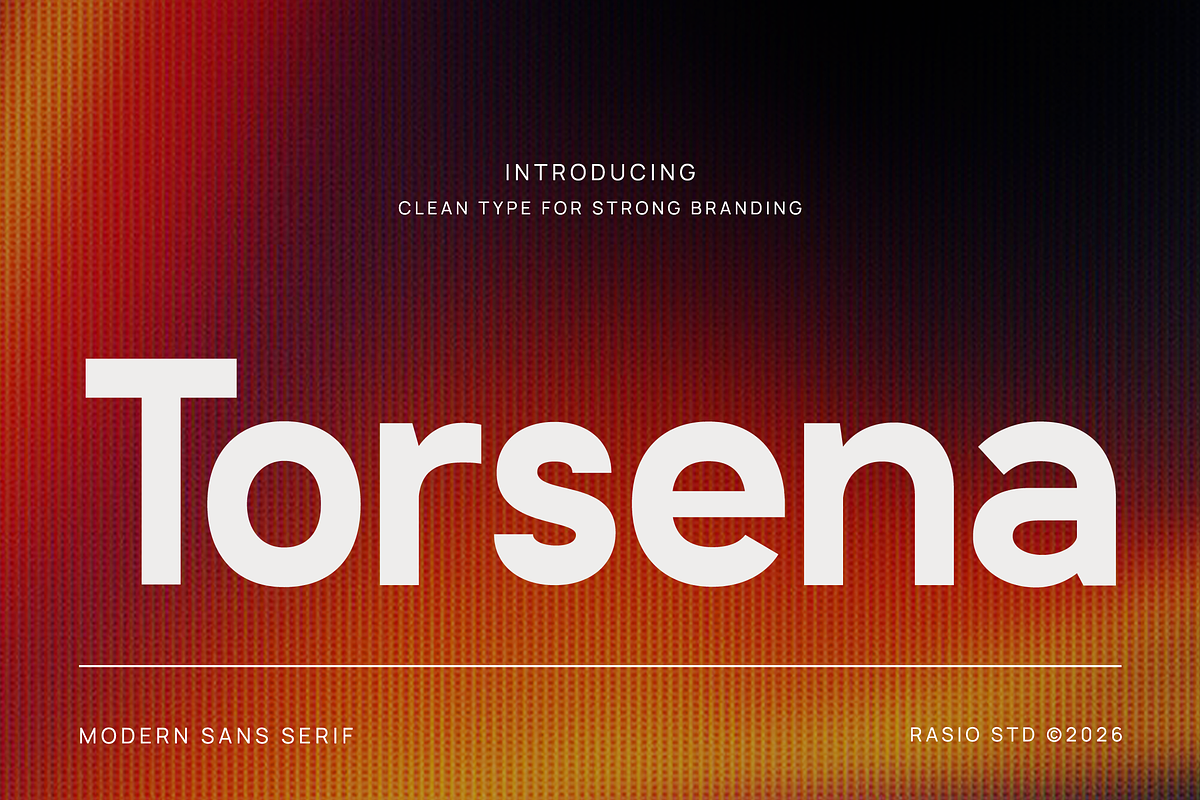 Torsena Modern Sans Serif Font, a Sans Serif Font by Rasio Studio (Photo 1 of 9)
