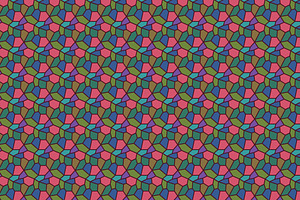 Colorful Polygonal Mosaic Pattern, a Pattern Graphic by Mightyfire