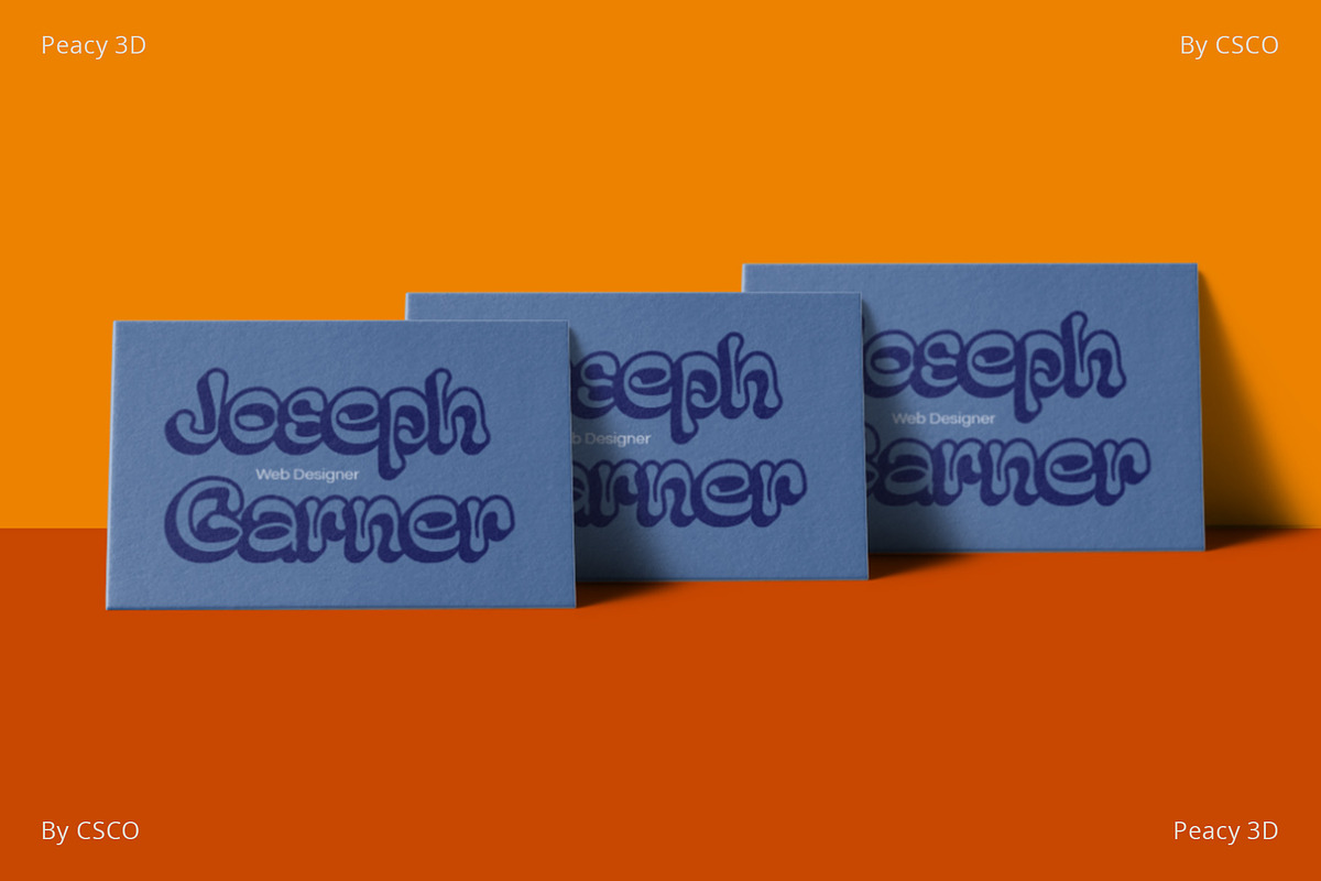 Peacy 3D, a Sans Serif Font by Craft Supply Co. (Photo 4 of 8)