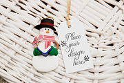 Gift tag Christmas photo template, a Stationery Template by Leo Flo Mockups (Thumbnail 1 of 5)