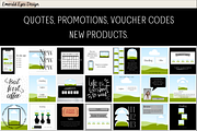 455 Canva Black Instagram Template, a Social Media Template by Emerald Eyes Design (Thumbnail 6 of 12)