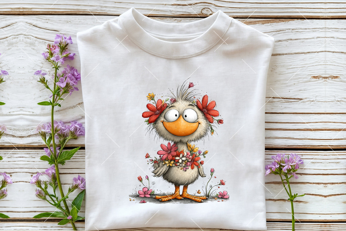 Whimsical Easter Bird Clipart, an Illustration by OK Design (Photo 6 of 6)