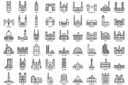 African Capitals - Landmark Icons, an Icon by Jozsef Balazs-Hegedus (Thumbnail 2 of 6)