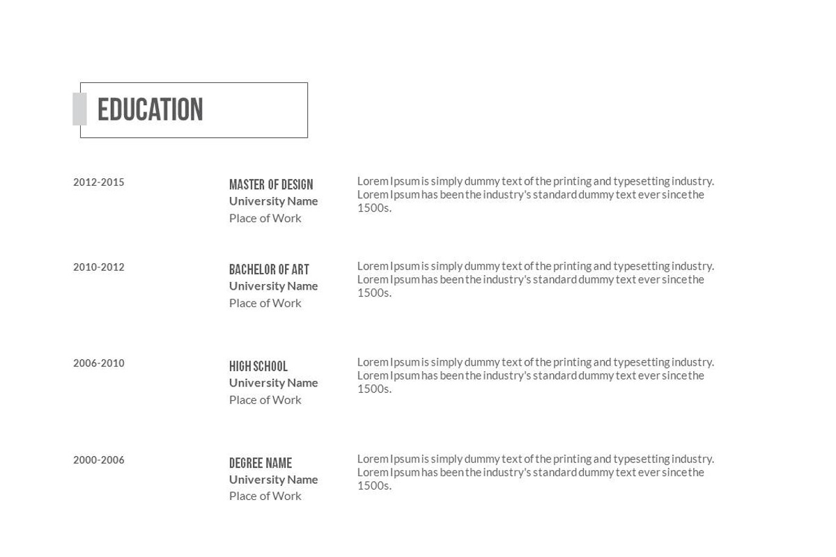 Simple CV ProwerPoint Tamplate, a Presentation Template by MRI STUDIO (Photo 5 of 7)