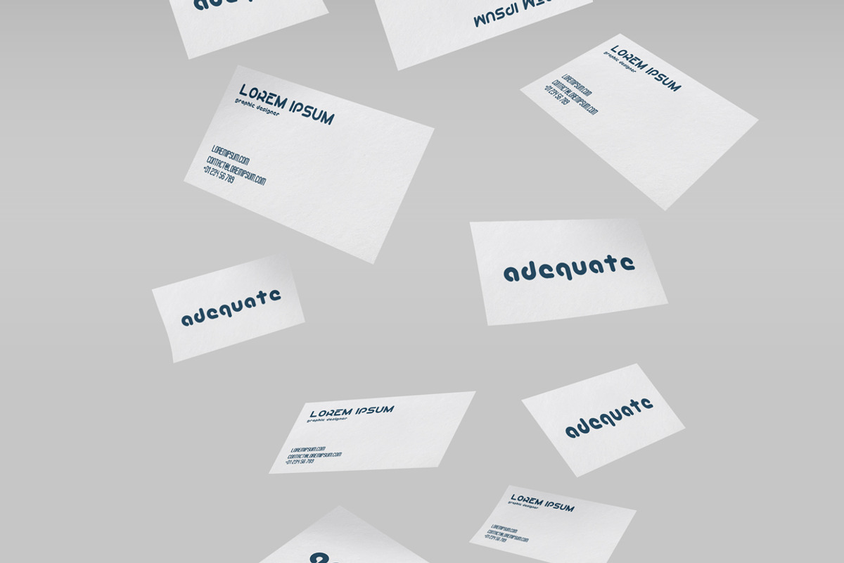 Adequate Font preview 5