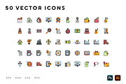 Sales icons, an Outline Icon by Wencory (Thumbnail 1 of 2)