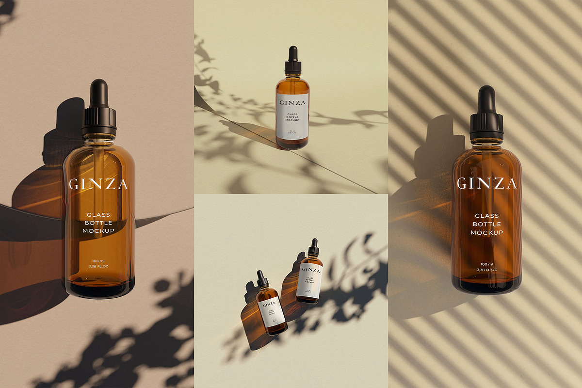 Ginza || Cosmetic Bottle Mockups, a Packaging Mockup by JafarNation (Photo 6 of 6)