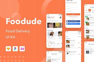 Foodude - Food Delivery App Design