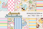 Cute Reading Beach Pattern Set, a Pattern Graphic by @olga.angelloz (Thumbnail 3 of 3)