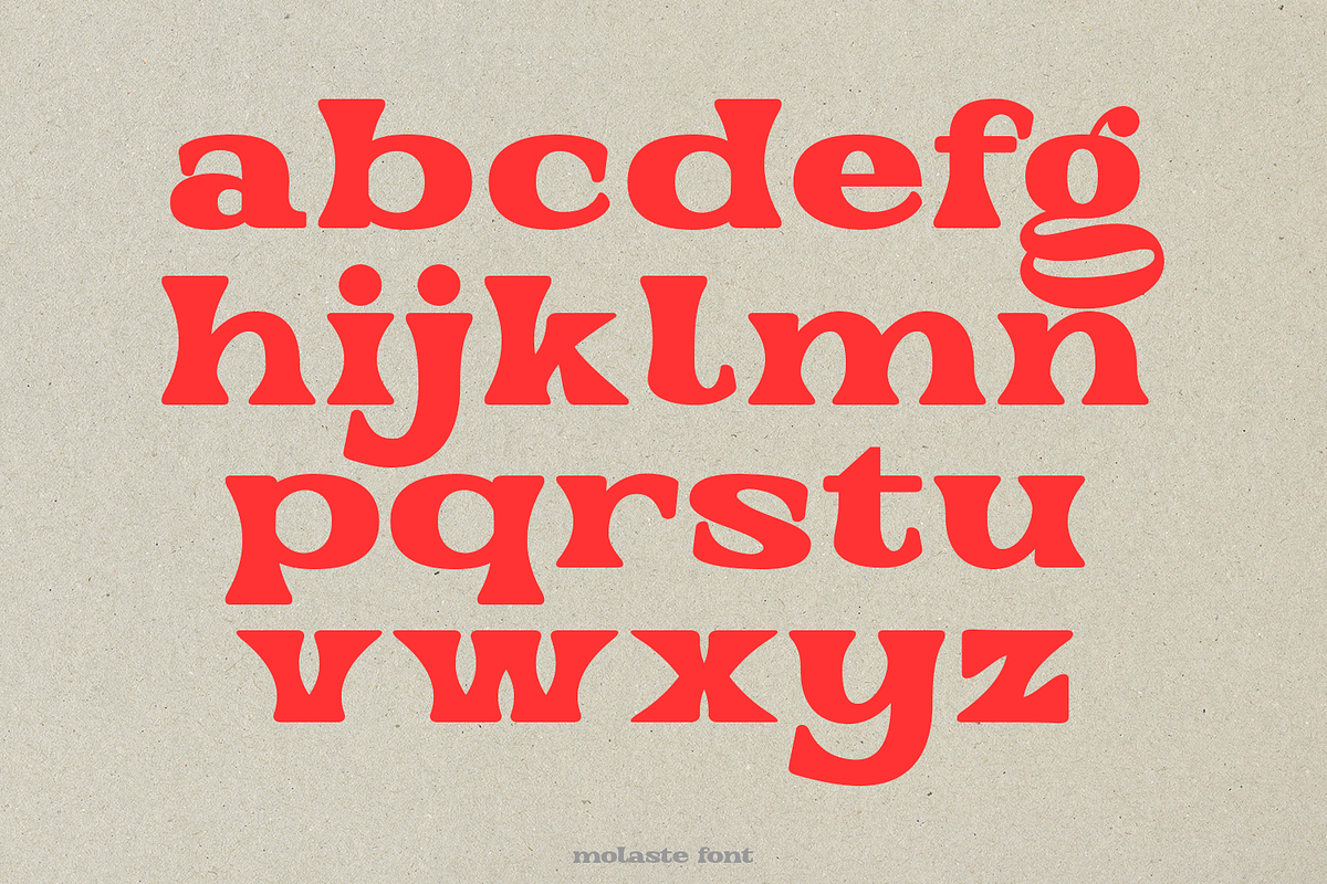 Molaste Retro Font, a Font by madeDeduk (Photo 6 of 10)