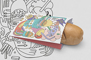 Fast Food Doodles. Vector and raster, a Food Illustration by Oliana Moroz (Thumbnail 15 of 25)