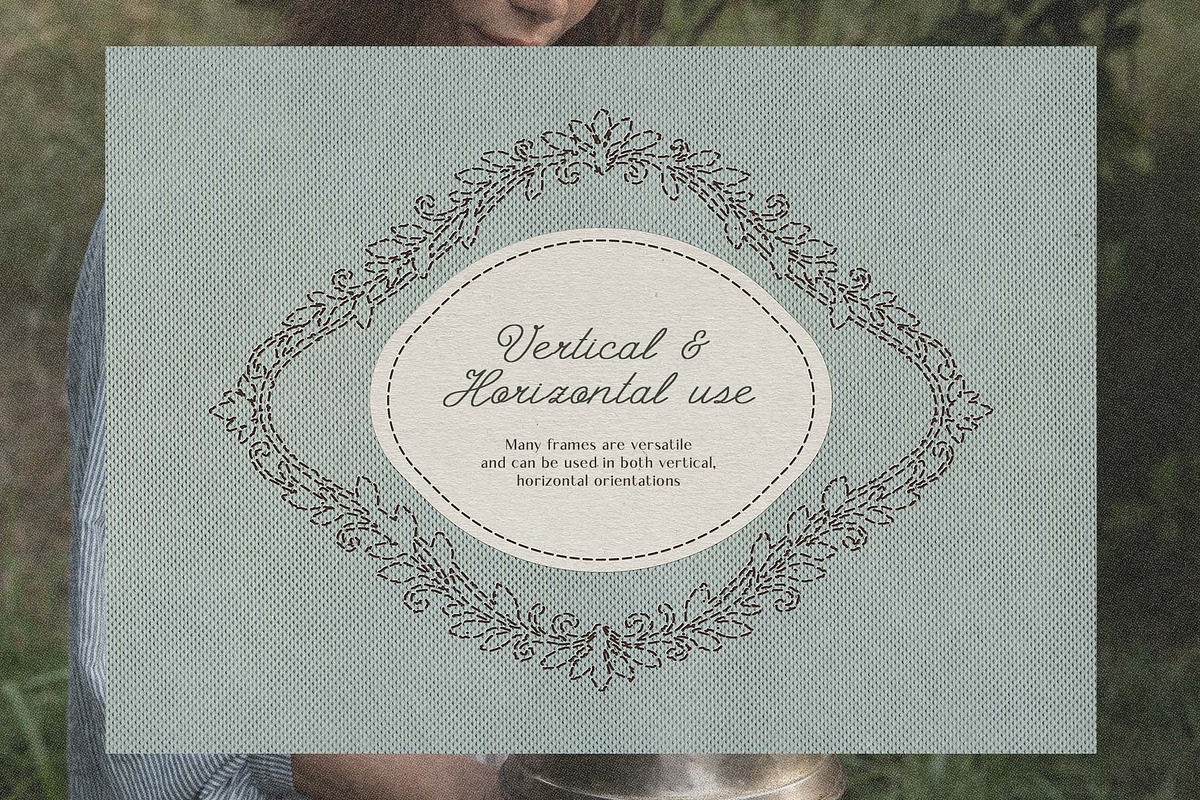 Stitcherie – Stitched Vintage Frames, an Object Graphic by DigARTbyHavroshka (Photo 5 of 18)