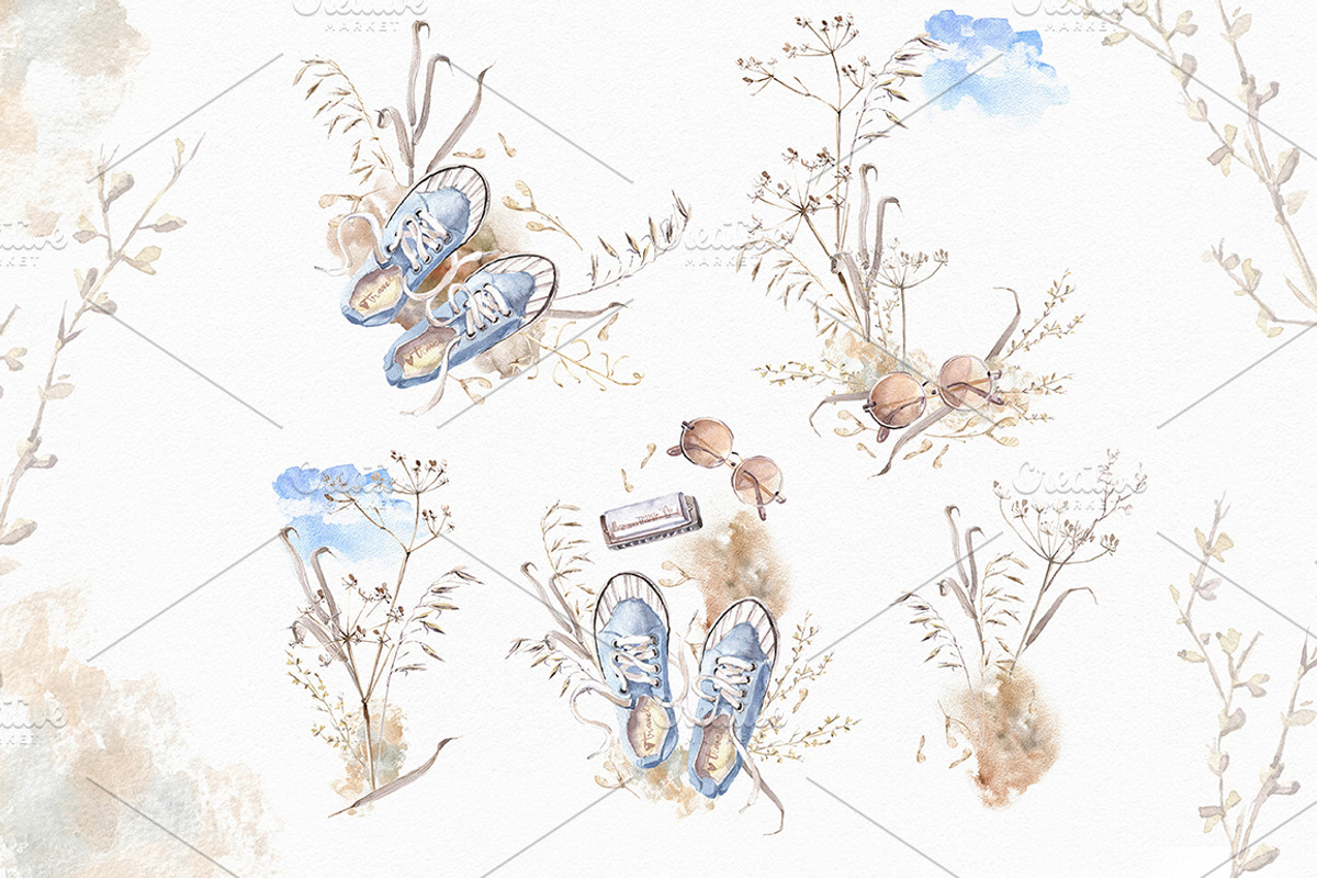 After Snow. Watercolor set., an Illustration by Dinkoobraz (Photo 5 of 19)