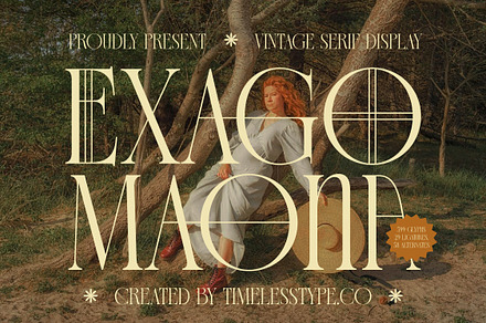 Exago Maona Vintage Serif Display, a Serif Font by timelesstype.co