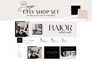 Modern Etsy Banner Set, a Branding & Logo Template by Macarons and Mimosas (Thumbnail 1 of 9)