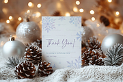 Boho Christmas Card Mockup 5x7, a Product Mockup by TatiMockup (Thumbnail 4 of 4)