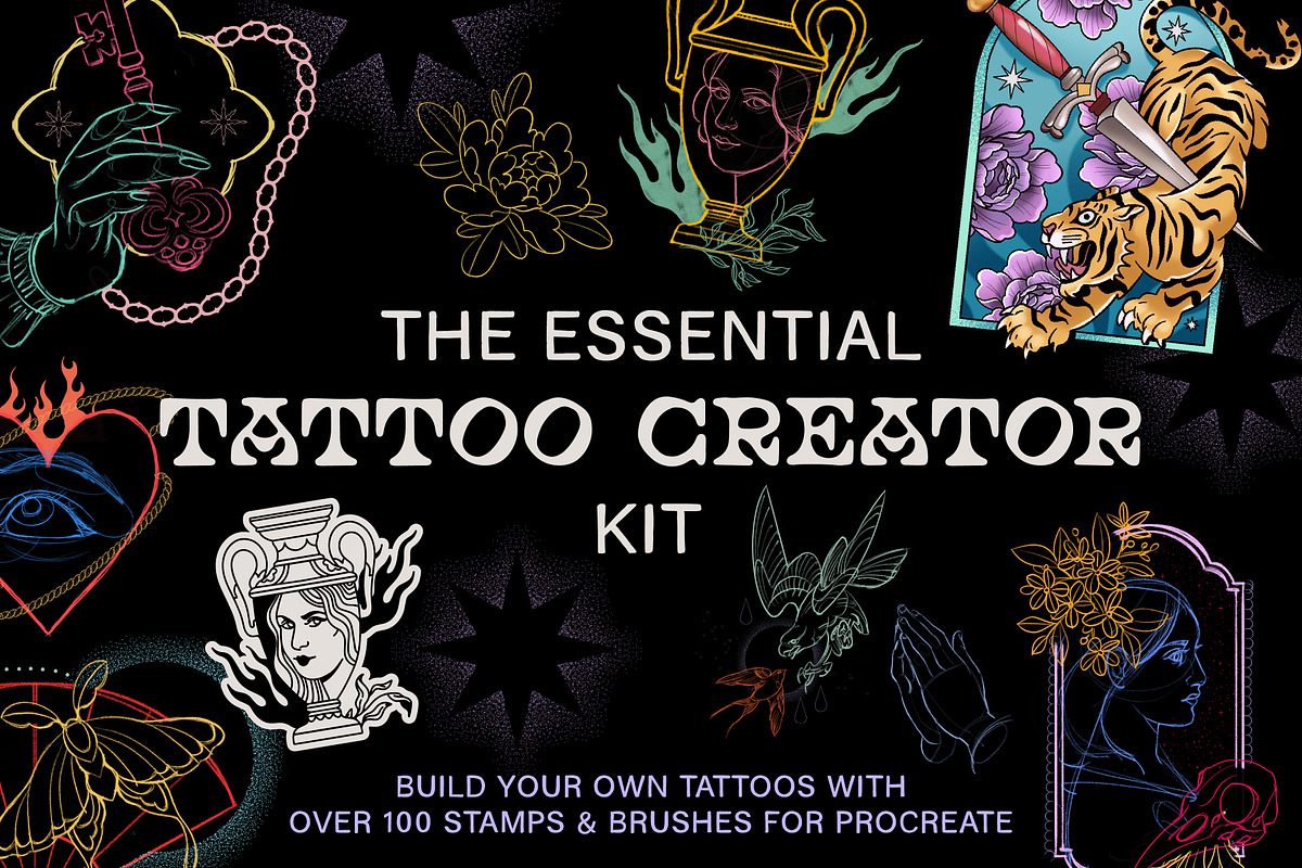 The Essential Tattoo Creator Kit, a Brushes & More by Good Kid Studio (Photo 1 of 8)