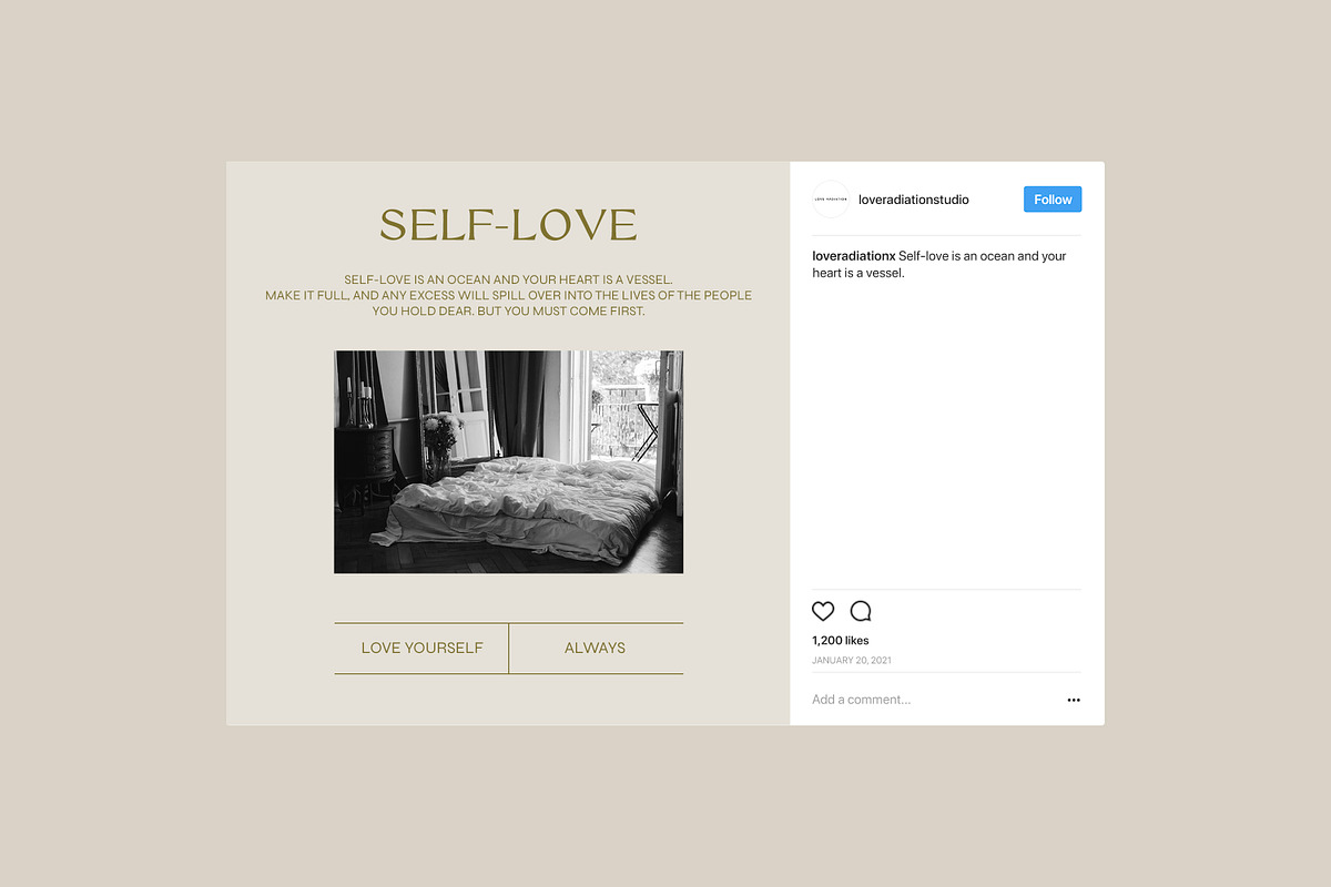 CANVA PS Instagram Templates Posts, a Social Media Template by Love Radiation Studio (Photo 8 of 16)