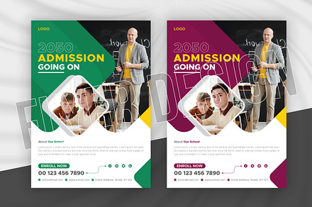 Education Flyer Design For Admission