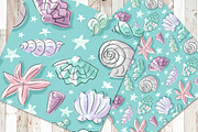 Vector seamless patterns, a Pattern Graphic by Melniklenart (Thumbnail 7 of 10)