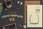 Vintage Logos Template Bundle V3, a Branding & Logo Template by SoubArt (Thumbnail 1 of 7)