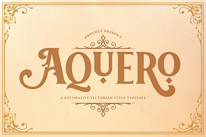 Aquero - Victorian Style Font