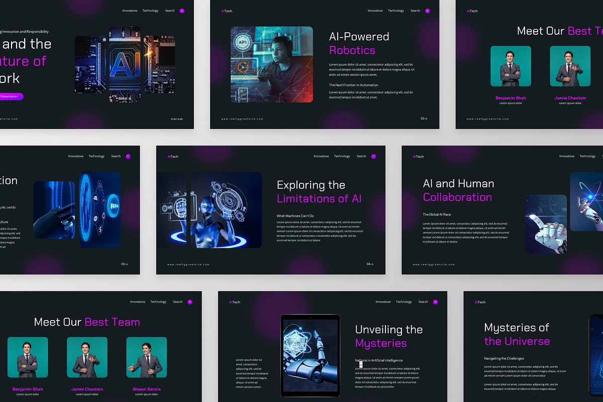 AITech - Artificial Intelligence, a Presentation Template by GraphauseProject (Photo 4 of 6)