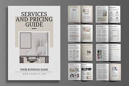Services and Pricing Guide Brochure, a Brochure Template by MightyDesign