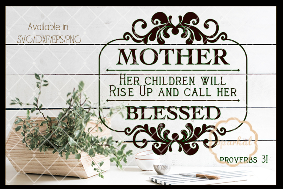 Mothers Day SVG Cutting file, an Object Graphic by SparkalDesigns (Photo 1 of 4)