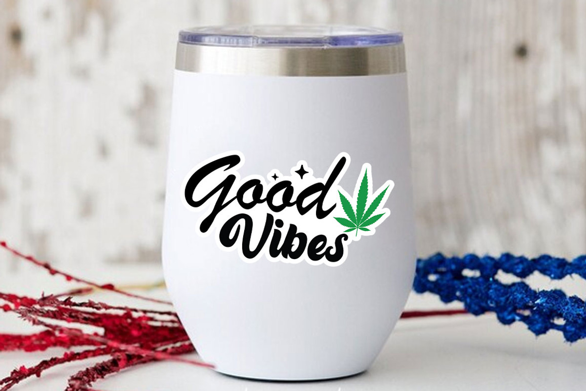 Weed Cannabis Sticker Marijuna Set, an Object Graphic by FiveStarCrafting (Photo 6 of 8)
