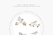 Seamless Cute Birds Pattern, a Pattern Graphic by Pati Charm Studio (Thumbnail 4 of 6)