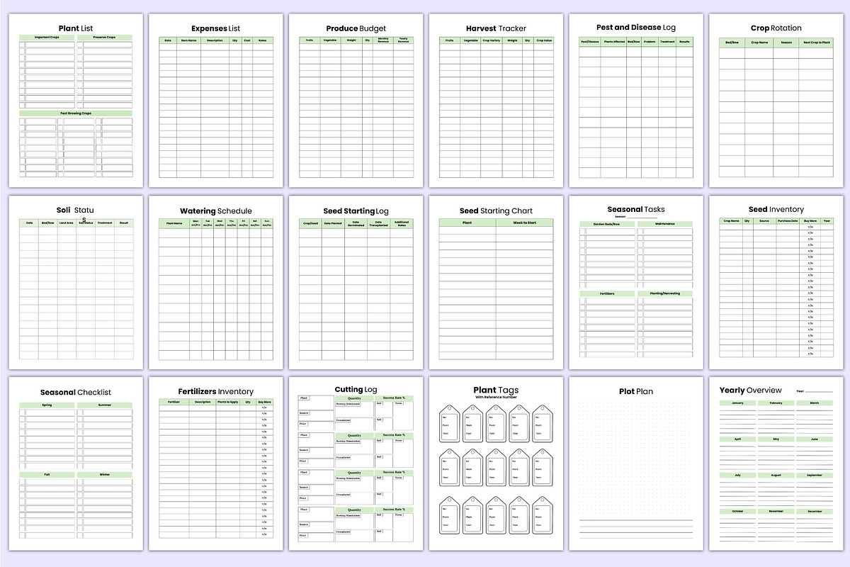 2025 Garden Planner Bundle Canva Kdp, a Stationery Template by Mustafiz (Photo 5 of 7)