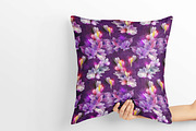 Abstract Neon Purple Flower, a Pattern Graphic by AAN Seamless Shop (Thumbnail 2 of 4)