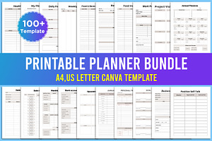 Editable Printable Planner Bundle