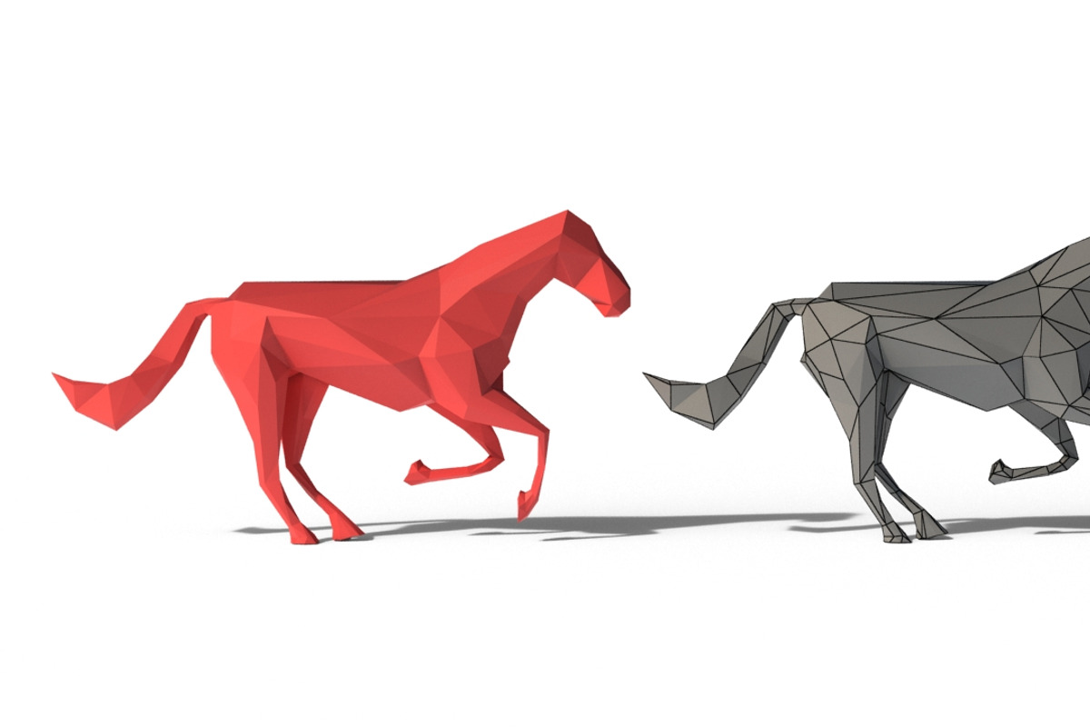 Low Poly Horses Pack, an Animal 3D Model by Tedi Permana (Photo 9 of 28)