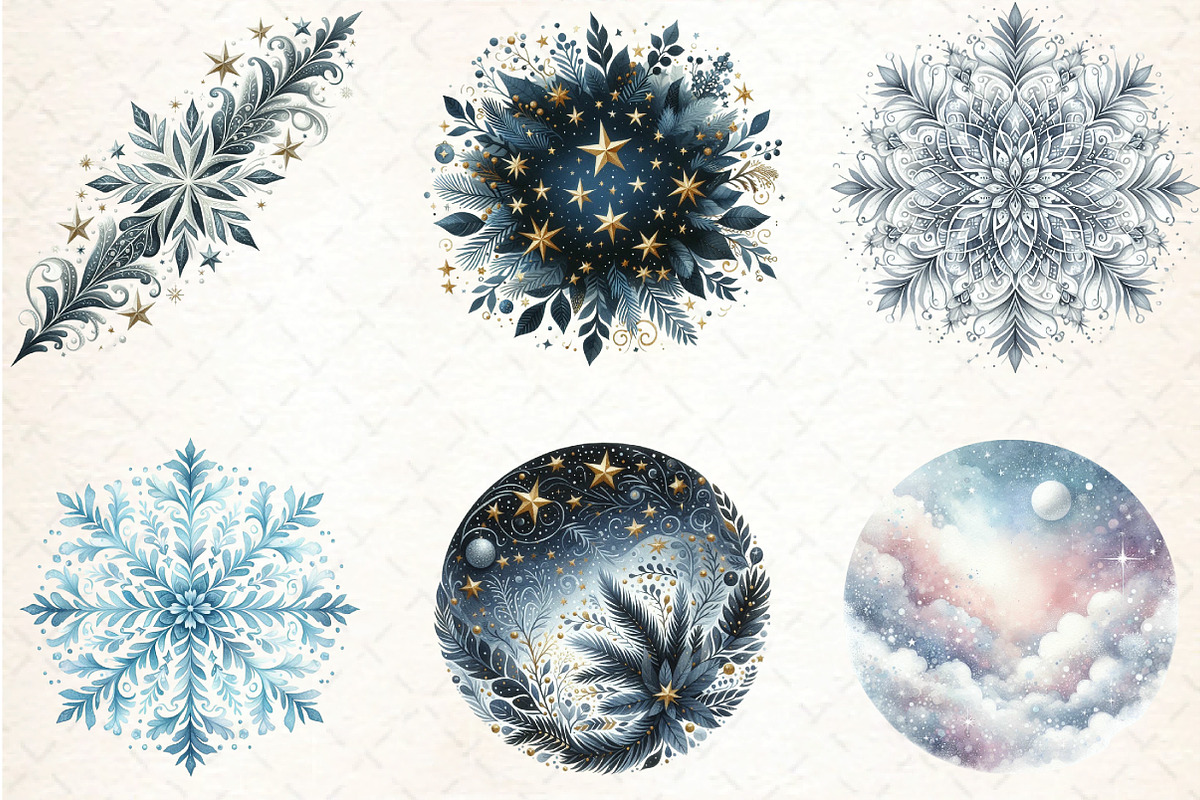 Christmas  Clipart, an Illustration by DreamCafeArt (Photo 3 of 6)
