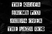 Gothic Collage Font – Ransom Letters, a Blackletter Font by Wicked Creative (Thumbnail 4 of 7)