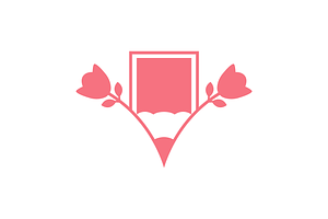 creative feminine pencil flower logo, a Branding & Logo Template by devastd