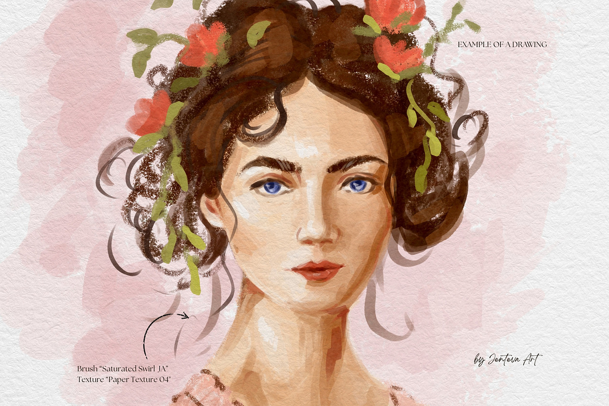 Gouache Photoshop Brush Set, a Brush Add-On by Jenteva Art (Photo 11 of 12)