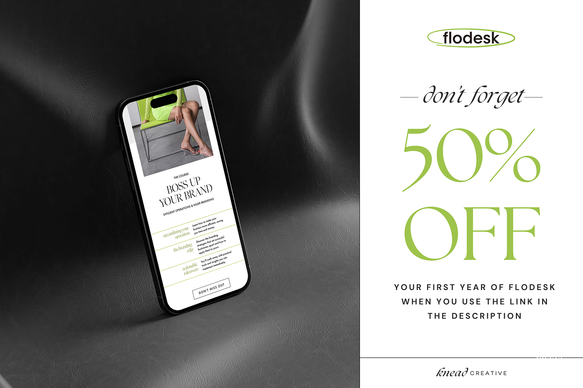 Product Tease Flodesk Email Template, an Email Template by Knead Creative (Photo 6 of 6)